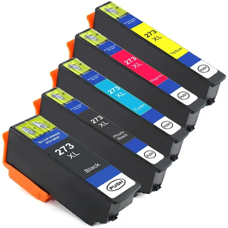 Epson 273XL Ink Cartridges - 1 Black, 1 Photo Black, 1 Cyan, 1 Magenta, 1 Yellow - High-Yield - Remanufactured (5-Pack) - Compatible replacement black 500 pgs , color 650 pgs ink cartridge for Epson printers