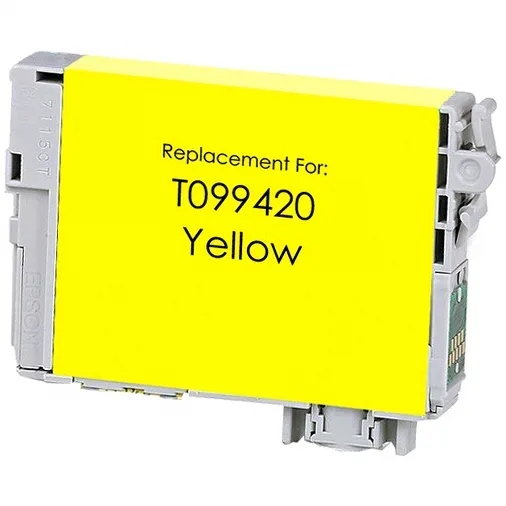 Epson T099420 Yellow Ink Cartridge - Remanufactured (T099420) - Compatible replacement yellow ink cartridge for Epson printers