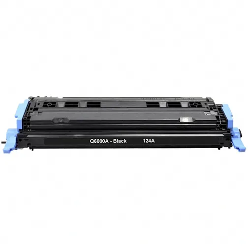 HP 124A Black Toner Cartridge - Remanufactured (Q6000A) - Compatible replacement black toner cartridge for HP printers