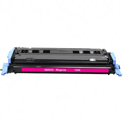 HP 124A Magenta Toner Cartridge - Remanufactured (Q6003A) - Compatible replacement magenta toner cartridge for HP printers