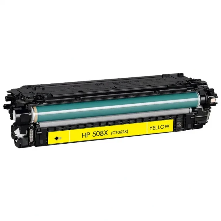 HP 508X Yellow Toner Cartridge - High-Yield - Remanufactured (CF362X) - Compatible replacement yellow toner cartridge for HP printers