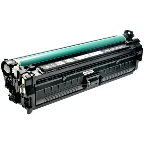 HP 650A Black Toner Cartridge - Remanufactured (CE270A) - Compatible replacement black toner cartridge for HP printers