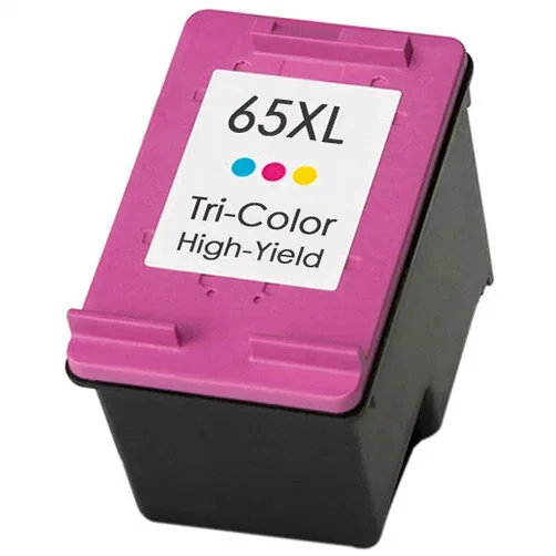 HP 65XL Color Ink Cartridge - High-Yield - Remanufactured (N9K03AN) - Compatible replacement color ink cartridge for HP printers