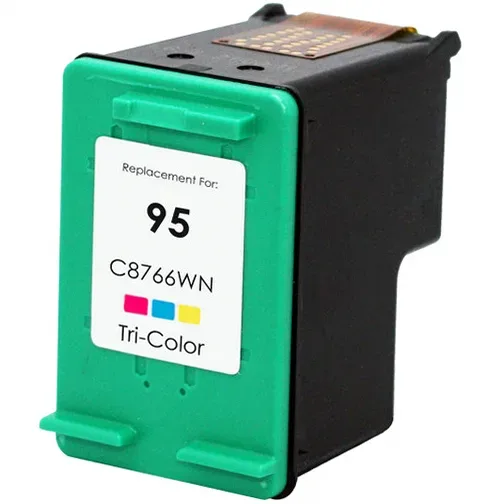 HP 95 Color Remanufactured Ink Cartridge (C8766WN) - Compatible replacement color ink cartridge for HP printers