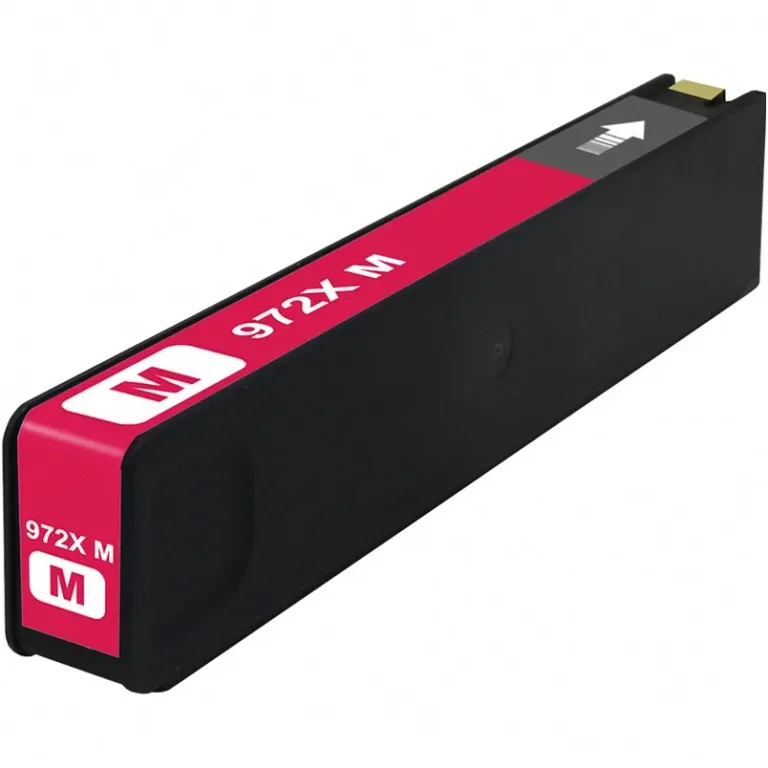 HP 972X Magenta Ink Cartridge- High-Yield with OEM Chip - Remanufactured (L0S01AN) - Compatible replacement magenta ink cartridge for HP printers