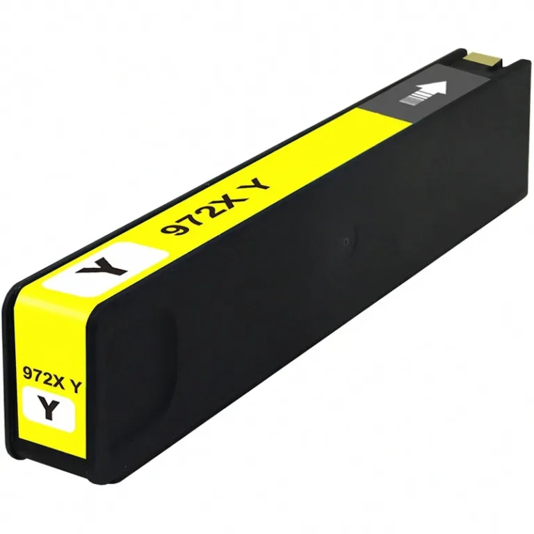 HP 972X Yellow Ink Cartridge - High-Yield with OEM Chip - Remanufactured (L0S04AN) - Compatible replacement yellow ink cartridge for HP printers