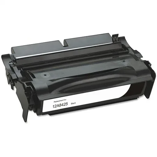 Lexmark 12A8425 High-Yield Black Remanufactured Toner Cartridge (T430) - Compatible replacement black toner cartridge for Lexmark printers