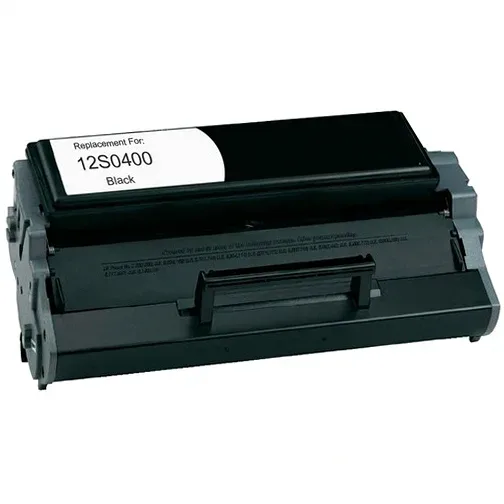 Lexmark 12S0400 Black Remanufactured Toner Cartridge (E220) - Compatible replacement black toner cartridge for Lexmark printers