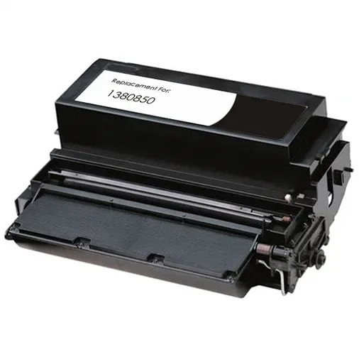 Lexmark 1380850 Black Remanufactured Toner Cartridge - Compatible replacement black toner cartridge for Lexmark printers