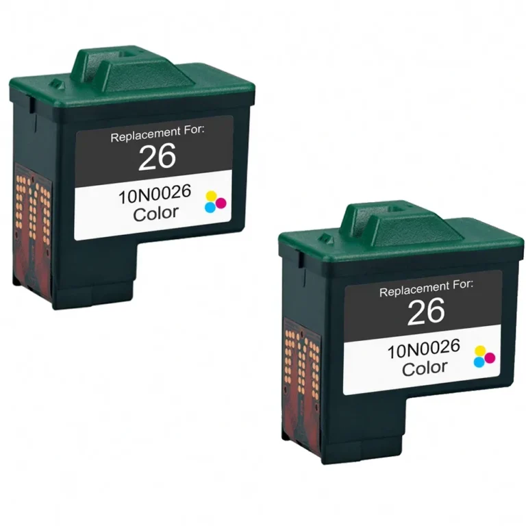 Lexmark 26 (10N0026) Remanufactured Color Ink Cartridge - 2 Pack - Compatible replacement color ink cartridge for Lexmark printers