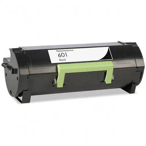 Lexmark 601 Toner Cartridge - Standard Yield Compatible - 2,500 Pages (60F1000) - Compatible replacement black toner cartridge for Lexmark printers