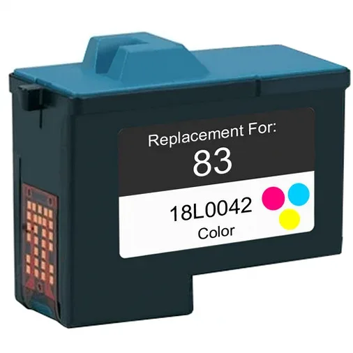 Lexmark 83 Color Remanufactured Ink Cartridge (18L0042) - Compatible replacement color ink cartridge for Lexmark printers