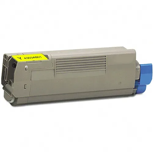 Okidata 43034801 Yellow Compatible Toner Cartridge, For Oki C3100/C3200 Printers - Compatible replacement yellow toner cartridge for Okidata printers