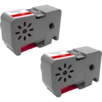 Pitney-Bowes 767-1 Red Ribbon Cassette - 2 Pack - Compatible replacement red ribbon roll for Pitney Bowes printers