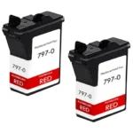 Pitney-Bowes 797-0 Fluorescent Red Compatible Ink Cartridge - Image 2 - Pitney Bowes compatible ink cartridge