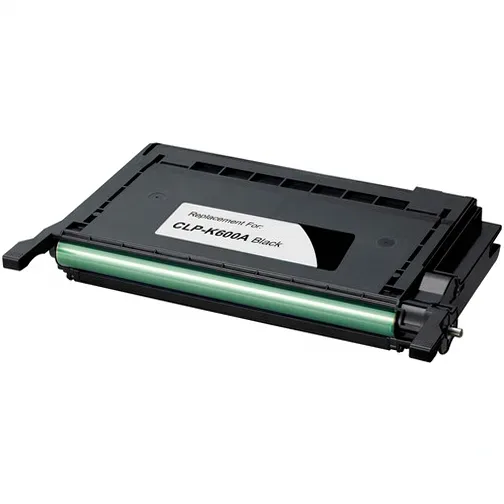 Samsung CLP-K600A Black Compatible Toner Cartridge - Compatible replacement black toner cartridge for Samsung printers