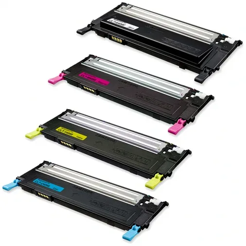 Samsung CLT-409S Compatible Toner Set 1 Black, 1 Cyan, 1 Magenta, 1 Yellow - 4 Pack - Compatible replacement black 1,500 pgs , color 1,000 pgs toner cartridge for Samsung printers