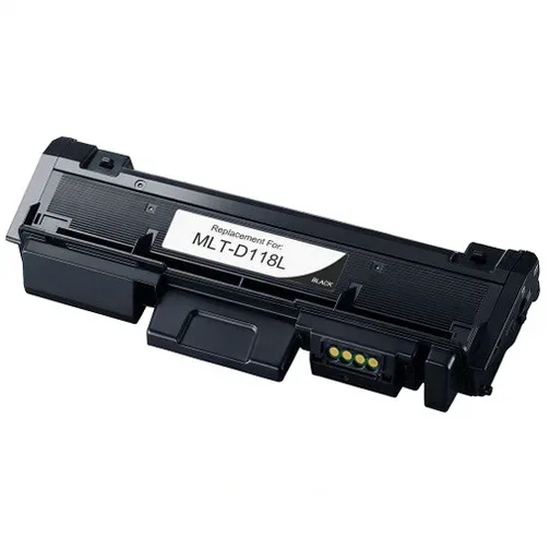 Samsung MLT-D118L High-Yield Black Compatible Toner Cartridge - Compatible replacement black toner cartridge for Samsung printers