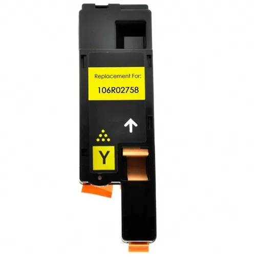 Xerox WorkCentre 6027 / Phaser 6022 Toner Cartridge - Yellow Compatible (Replaces 106R02758) - Compatible replacement yellow toner cartridge for Xerox printers