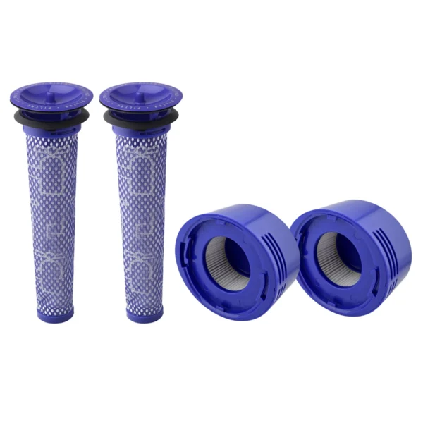 Dyson V7 V8 4-Piece Filter Set (2 x Post + 2 x Pre Motor Filters)