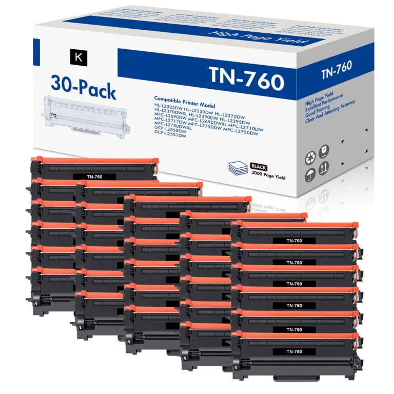Brother TN760 TN730 Black Toner Cartridge With Chip 3000-Page Yield 1