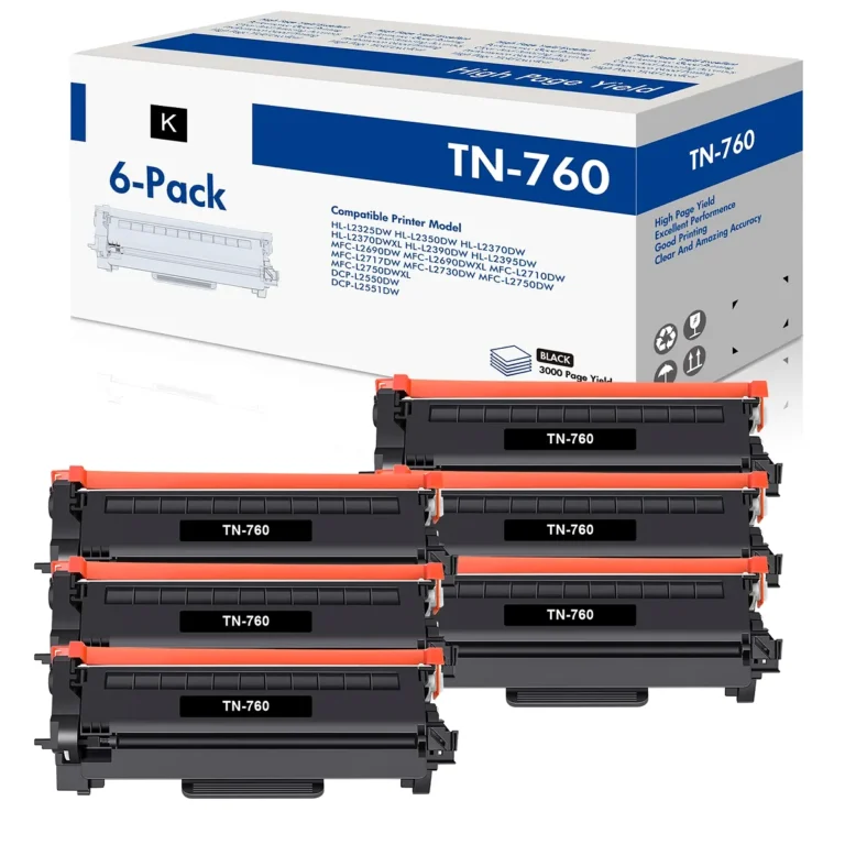 Brother TN760 TN730 Black Toner Cartridge High Yield 1