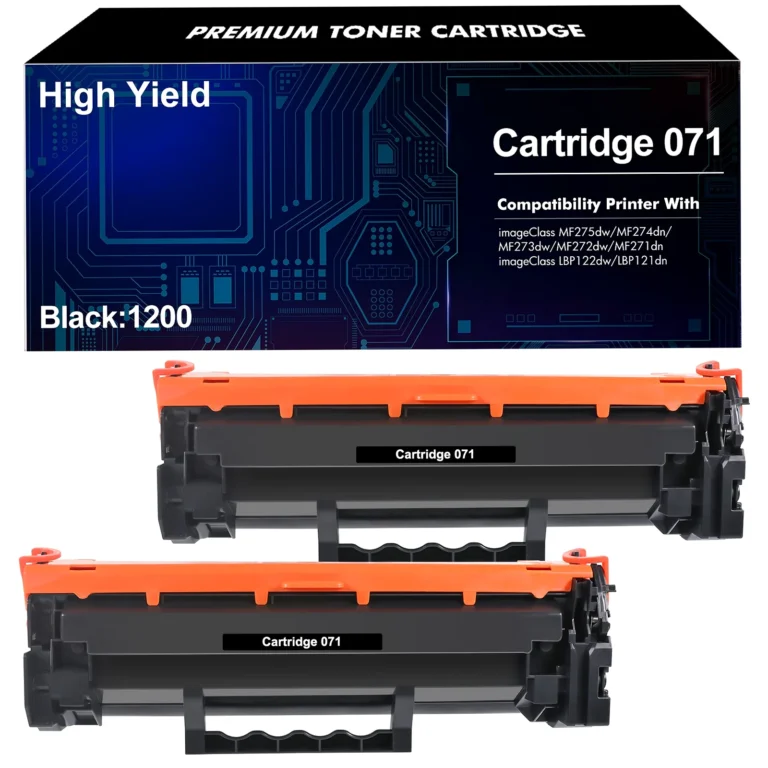 Canon 071 Black Toner Cartridge 1,200-Page Yield 2-Pack 1