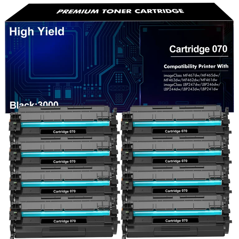 Canon 070 CRG-070 Black Toner Cartridge With Chip 8-Pack 1