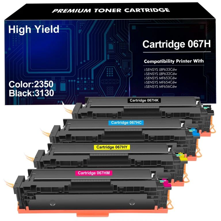 Canon 067H High-Yield Toner Cartridge Multi-Color 4-Pack 1