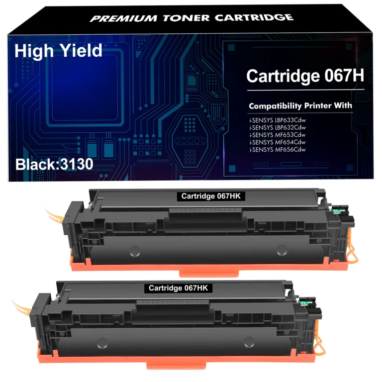 Canon 067H CRG-067H Black Toner Cartridge High-Yield With Chip 1