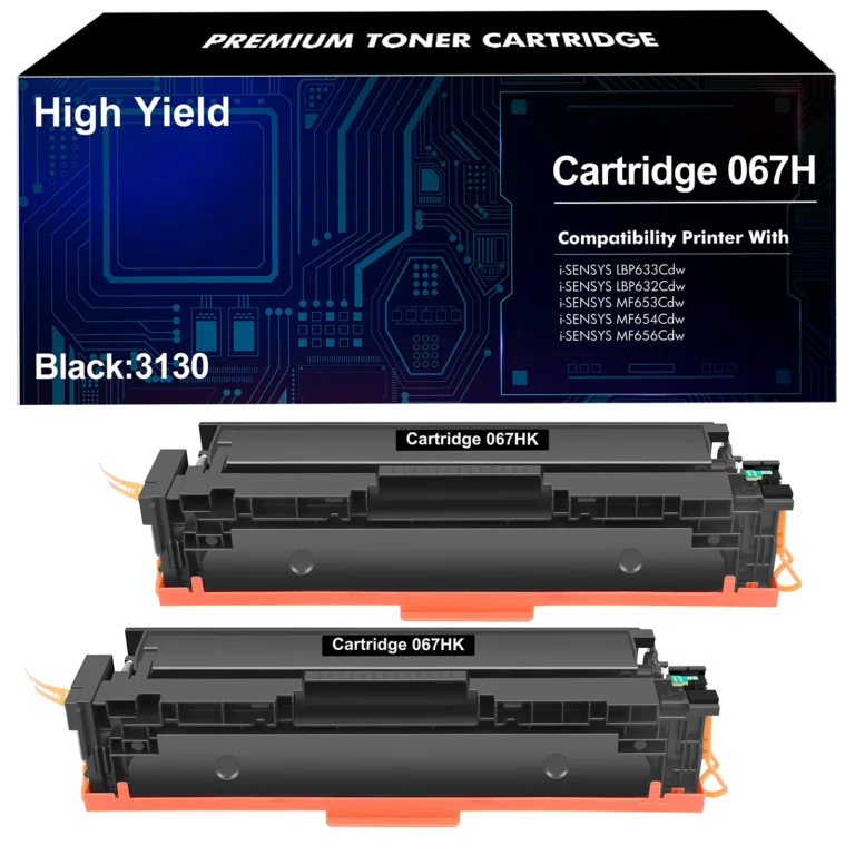 Canon 067H CRG-067H Black Toner Cartridge High-Yield 2-Pack 1
