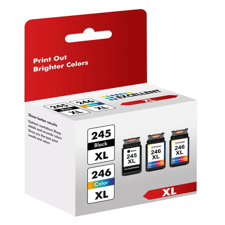 Canon PG-245XL CL-246XL Multi-Color Ink Cartridges 350-Page Yield 1