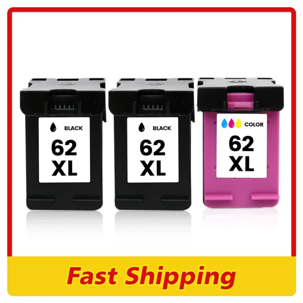 HP 62XL Multi-Color Ink Cartridge Super High-Yield 1