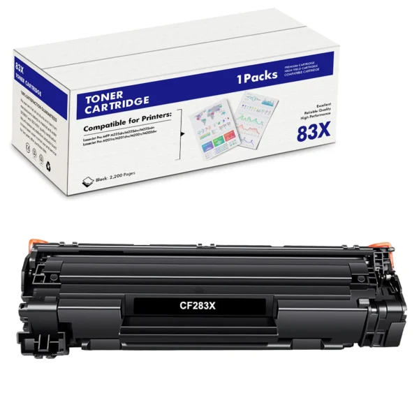 HP CF283X 83X Black Toner Cartridge 2200-Page Yield 1-Pack 1