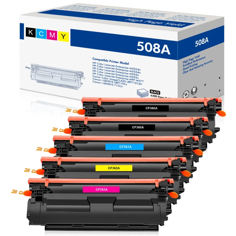 HP 508A CF360A CF361A CF362A CF363A Multi-Color Toner Set 1
