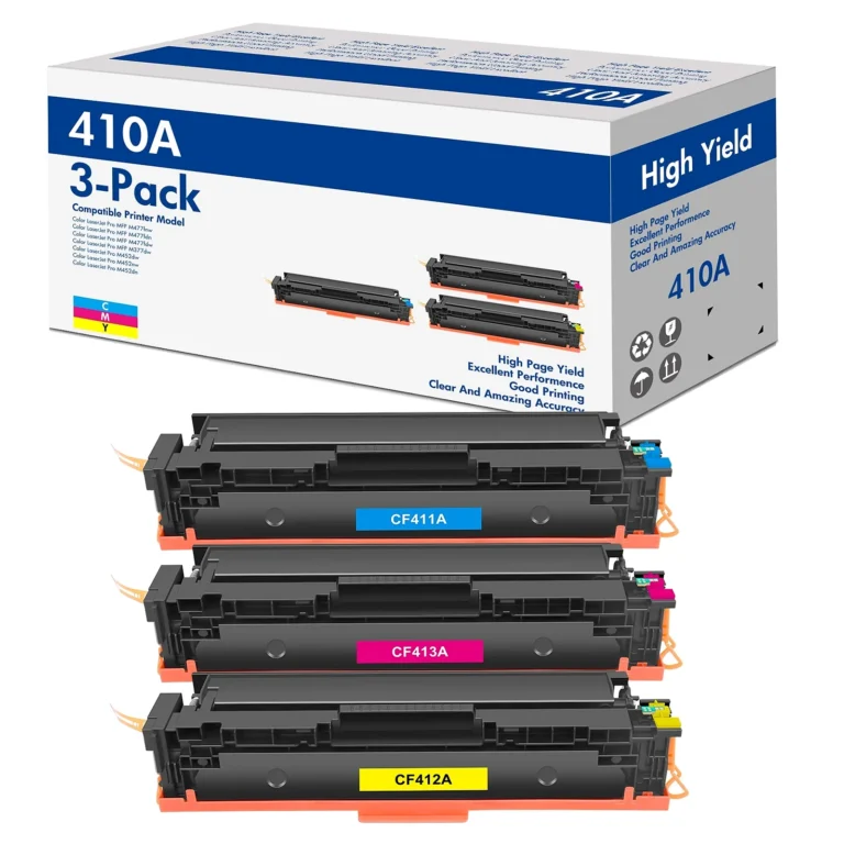 HP CF411A CF412A CF413A CF410A Multi-Color Toner Cartridge 3-Pack 1