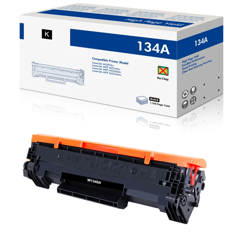 HP W1340A 134A Black Toner Cartridge No Chip 1100-Page Yield 1