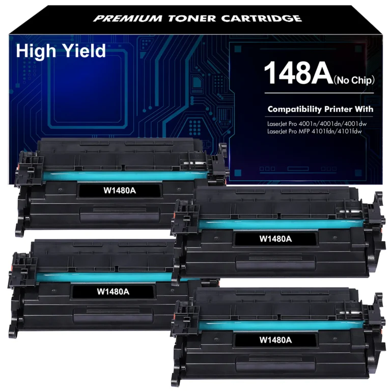 HP W1480A 148A Black Toner Cartridge No Chip 2,900 Pages 2-Pack 1
