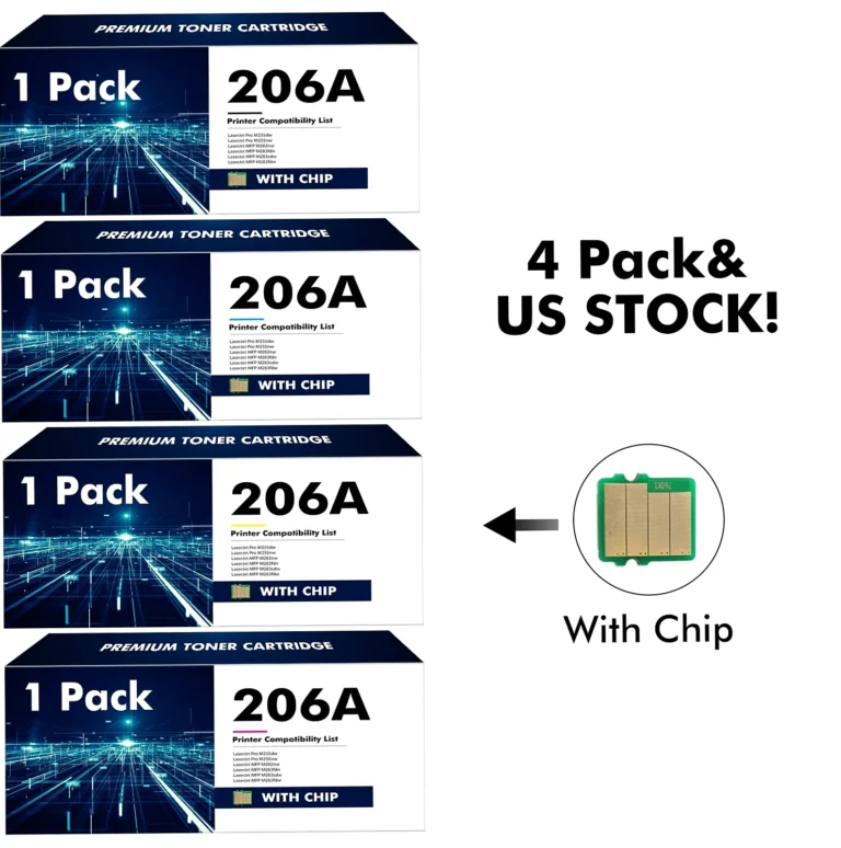 HP W2110A Black Toner Cartridge 1,300-Page Yield 4-Pack 1