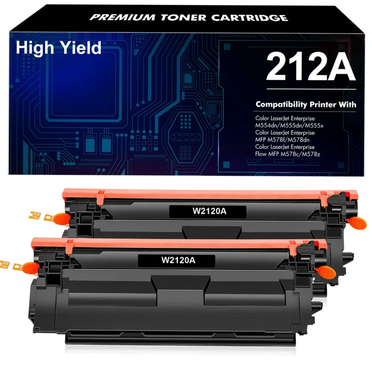 HP 212A W2120A Black Toner Cartridge With Chip 2-Pack 5500-Page 1