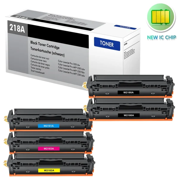 HP 218A W2180A W2181A W2182A W2183A With Chip Toner Cartridge 1