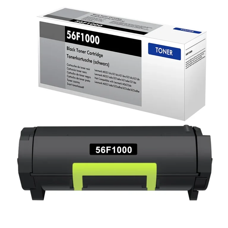Lexmark 56F1000 Black Toner Cartridge – 6,000-Page Yield 1